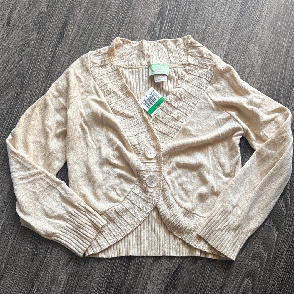 Y2K Vintage NWT Cropped Sweater Cardigan
